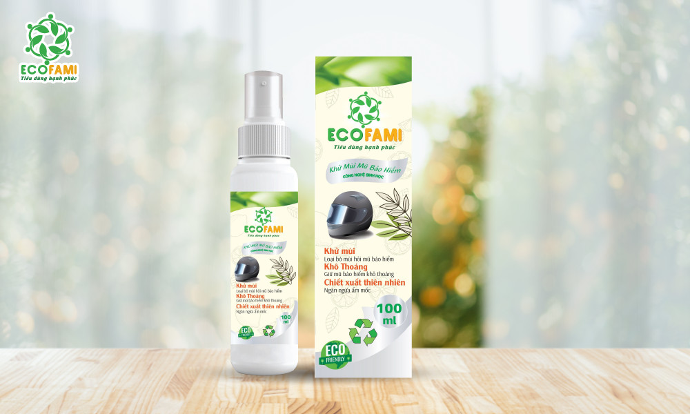 Khử mùi mũ bảo hiểm Ecofami