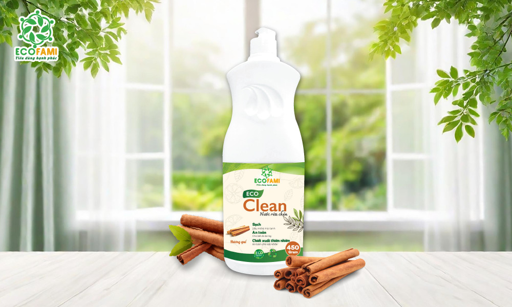 Nước rửa chén Eco Clean (Hương Quế)