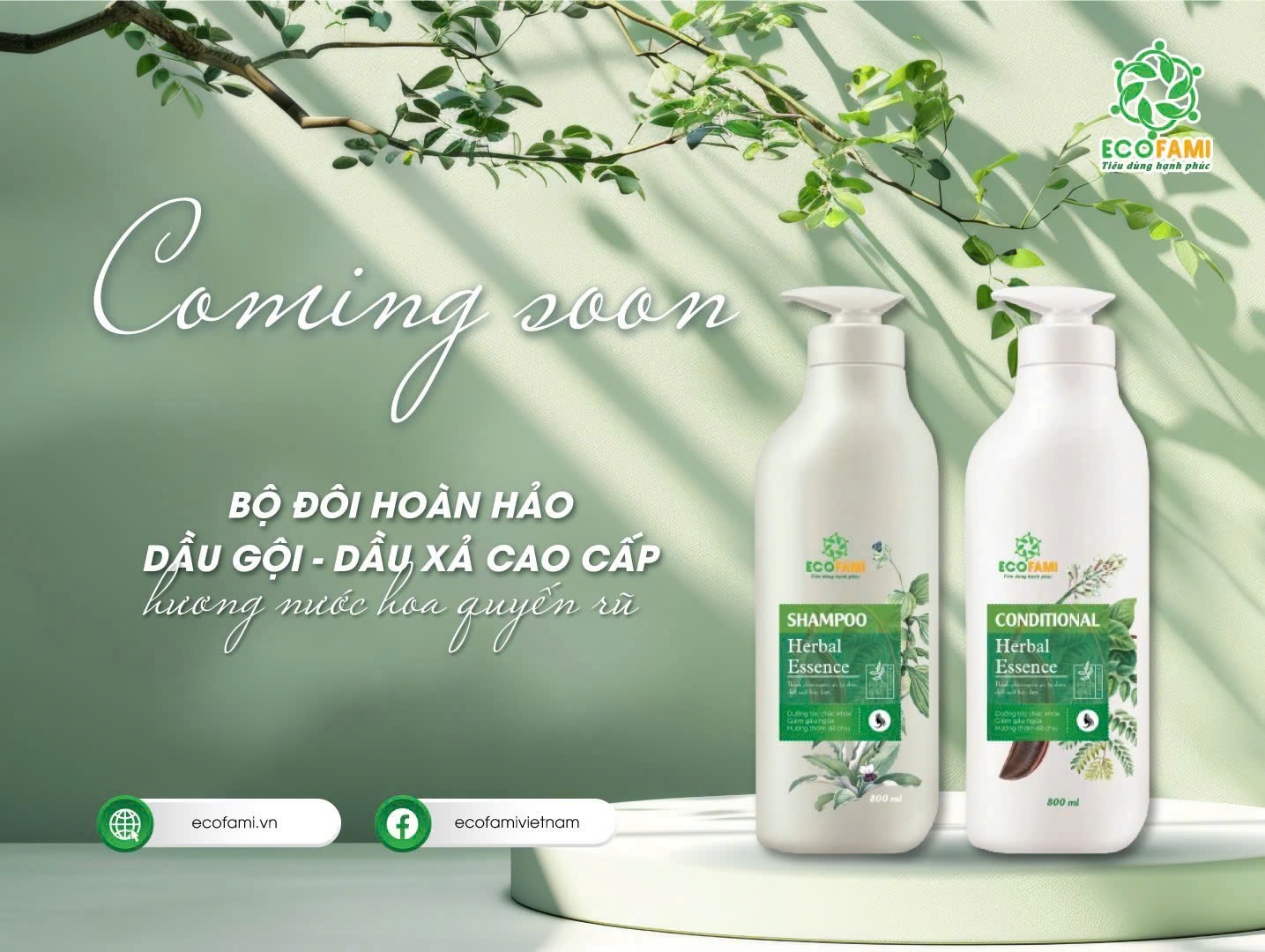 Tưng Bừng Chào Đón Bộ Đôi Dầu Gội - Xả Herbal Essence Từ Ecofami