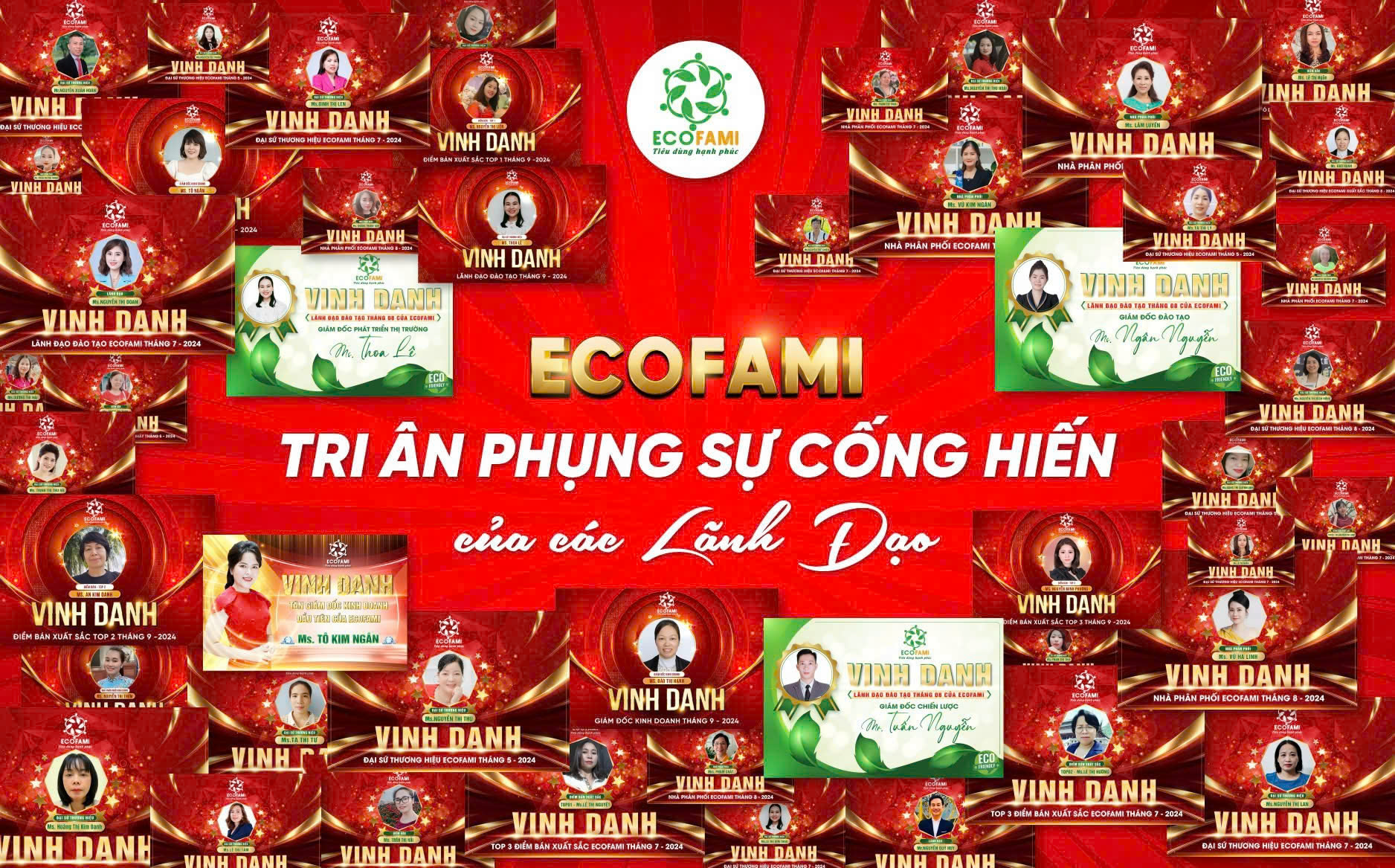 Ecofami – Tri Ân Sự Phụng Sự Và Cống Hiến Của Các Lãnh Đạo