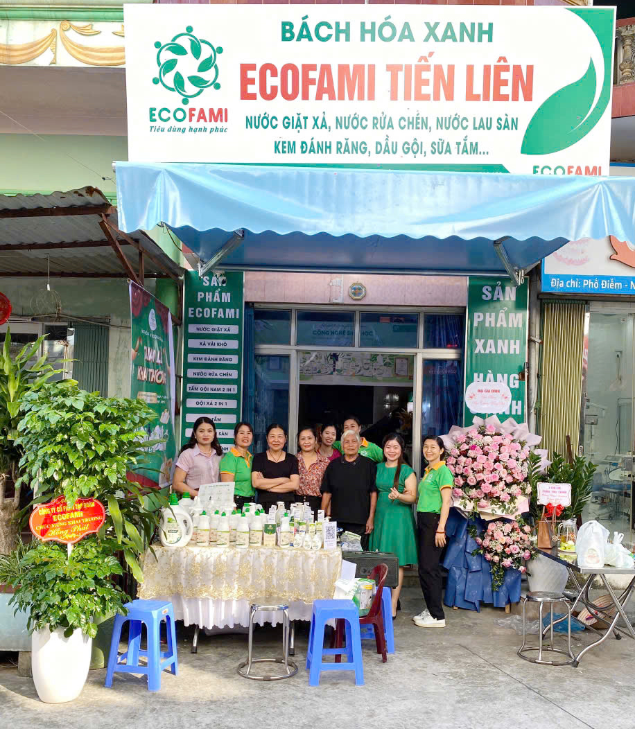 Khai Trương Bách Hóa Xanh Ecofami Tiến Liên: Bùng Nổ Doanh Số 50 Triệu, Cơ Hội Vàng Cho Kinh Doanh Sản Phẩm Xanh