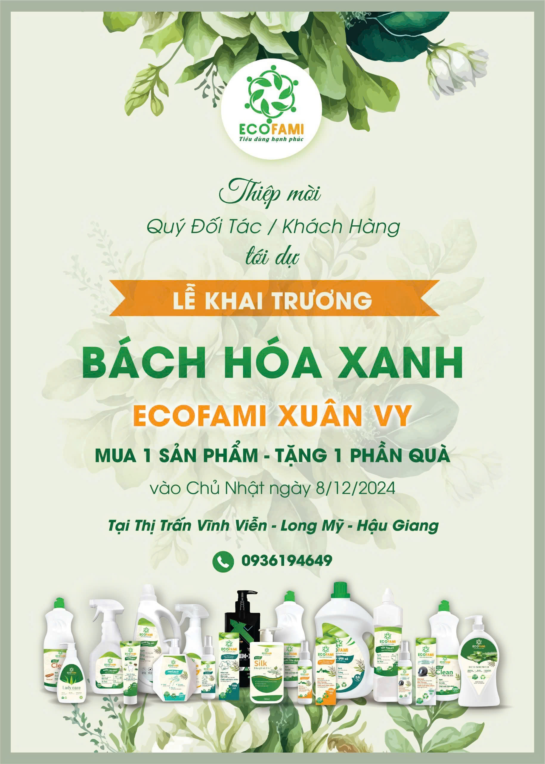 Sự Kiện Khai Trương Bách Hóa Xanh Ecofami Xuân Vy Tại Hậu Giang