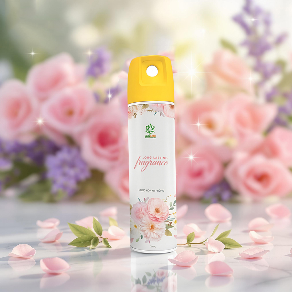 Nước Hoa Xịt Phòng Ecofami 300ml – Thơm Lâu, Dịu Nhẹ, An Toàn Cho Mọi Không Gian
