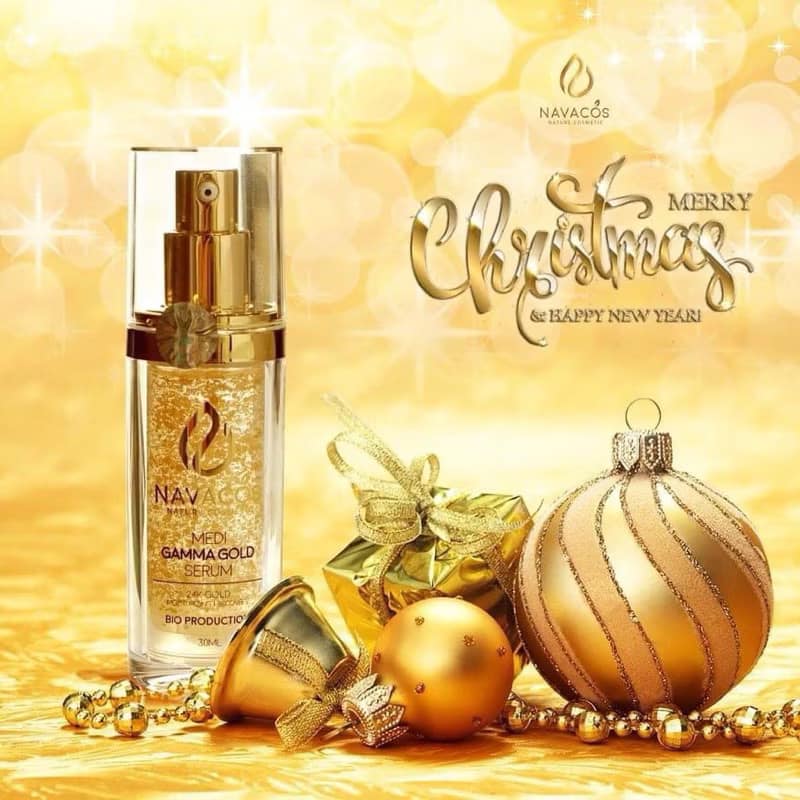 Tinh chất Serum Vàng 24K Navacos 30ml – Cải Tiến Mới, Trẻ Hóa Làn Da dùng sau liệu trình sau xâm lấn