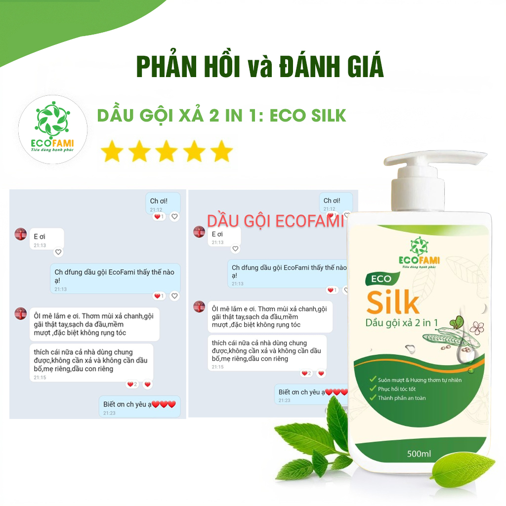 Gội xả 2 trong 1 - Eco Silk