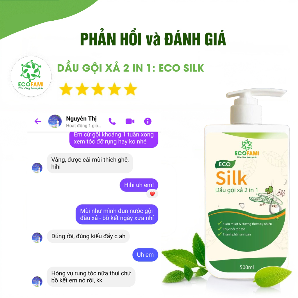 Gội xả 2 trong 1 - Eco Silk