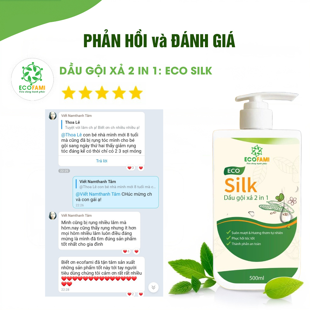 Gội xả 2 trong 1 - Eco Silk