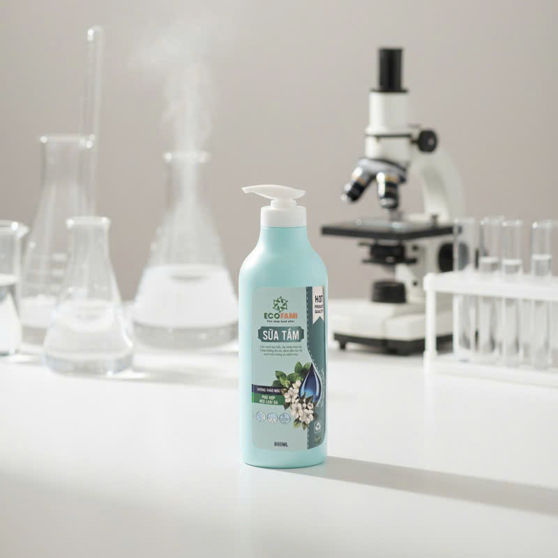Sữa Tắm Hương Thảo Mộc Ecofami 800ml – Làm Sạch Dịu Nhẹ, Dưỡng Da Mịn Màng