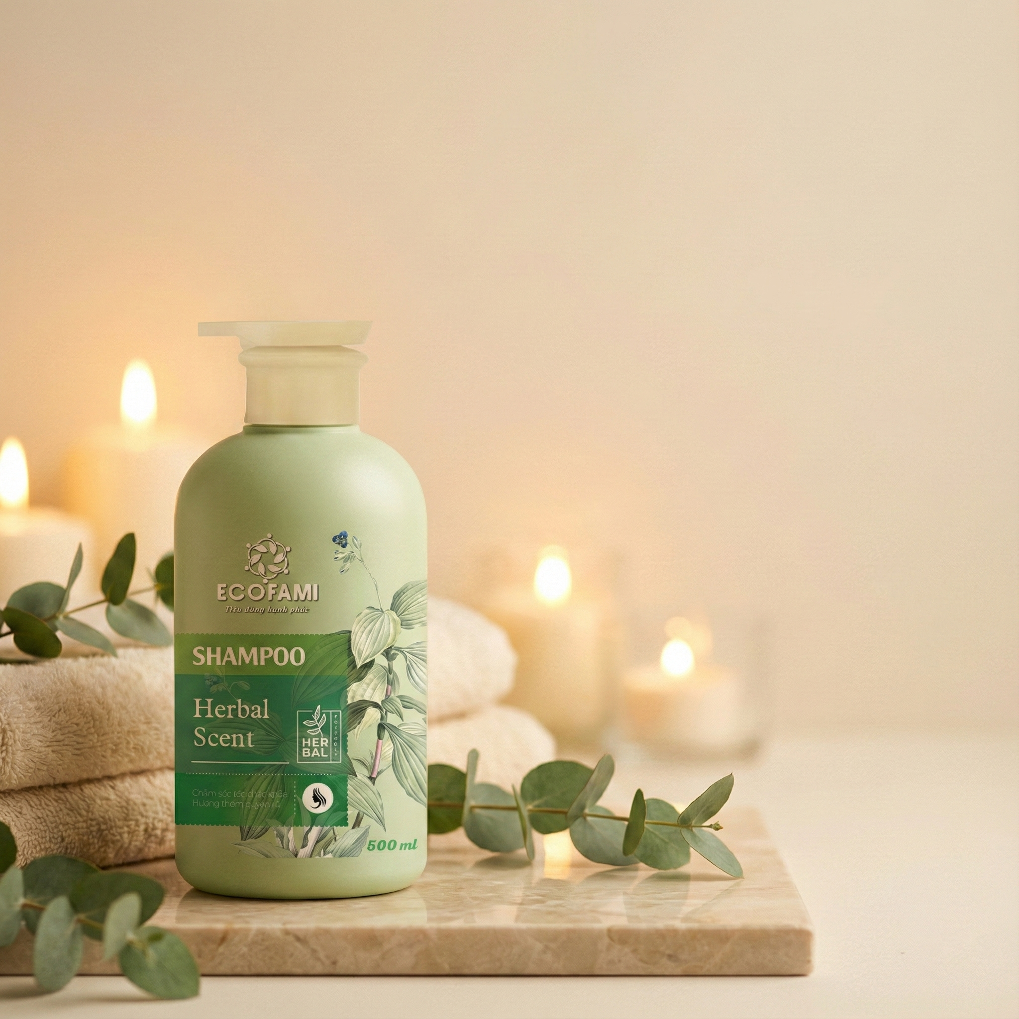 Dầu Gội Shampoo Ecofami Herbal Scent  - 500ML
