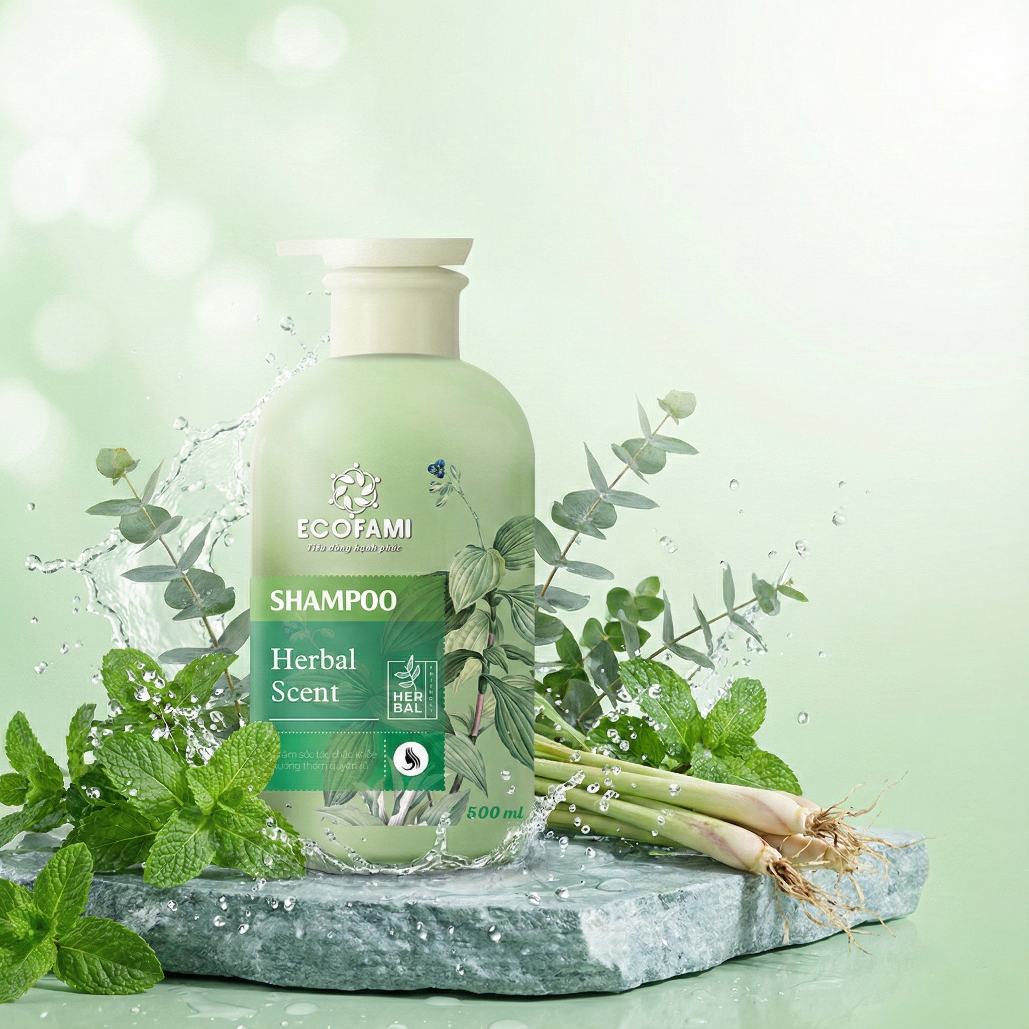 Dầu Gội Shampoo Ecofami Herbal Scent  - 500ML