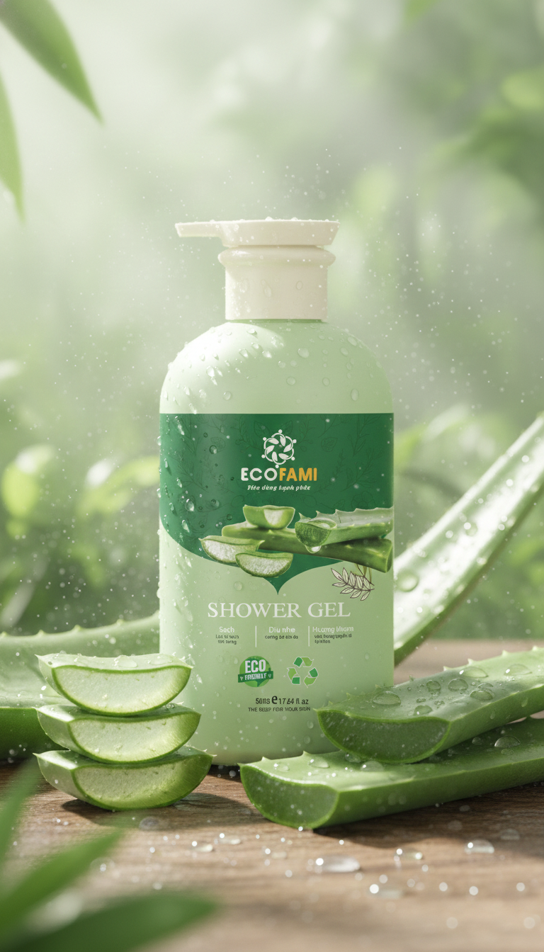 Sữa Tắm Ecofami Shower Gel 500ml – Sạch dịu nhẹ, da khỏe mỗi ngày