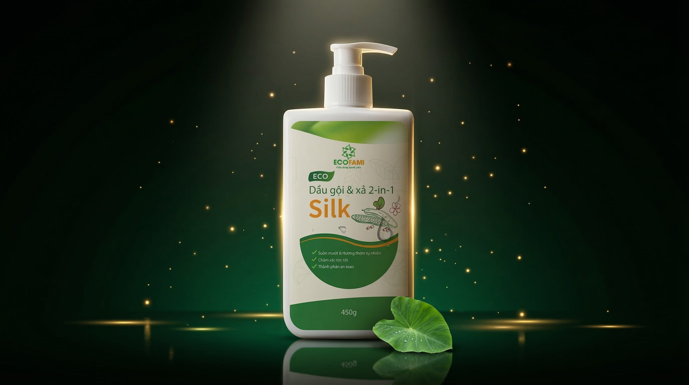 Dầu Gội Eco Silk 450ml: Giải Pháp Thảo Mộc Giúp Sạch Gàu, Ngăn Rụng Tóc Hiệu Quả
