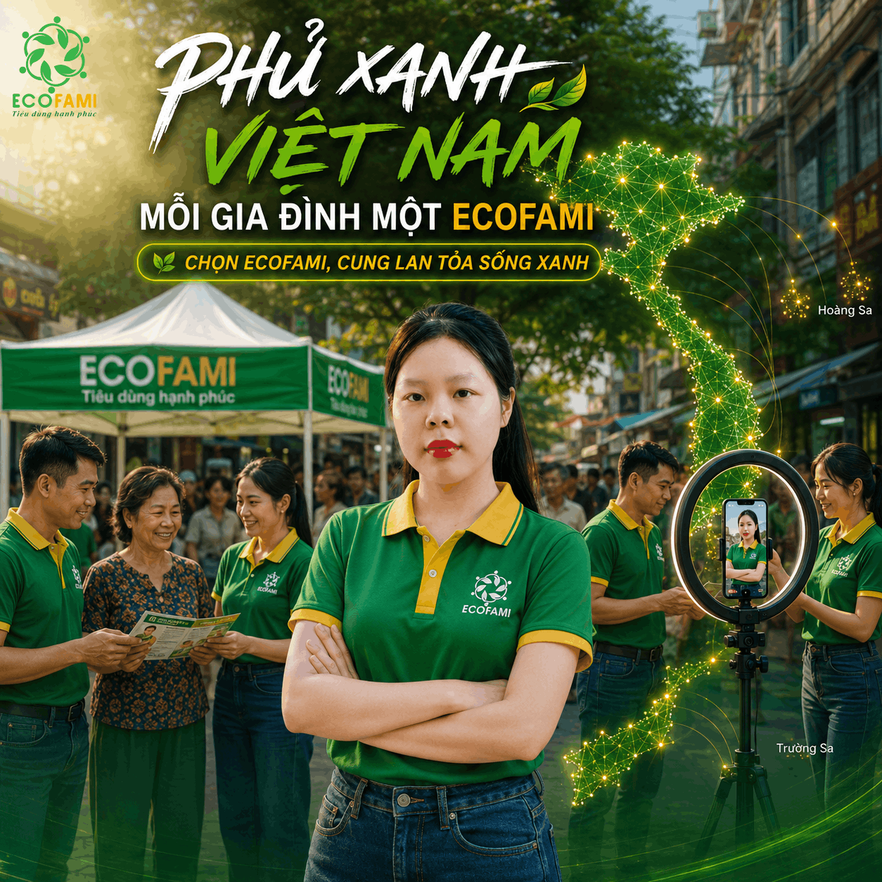 Áo Đồng Phục Ecofami: Mặc Mát, Form Chuẩn, Tiện Lợi Cho Mọi Hoạt Động