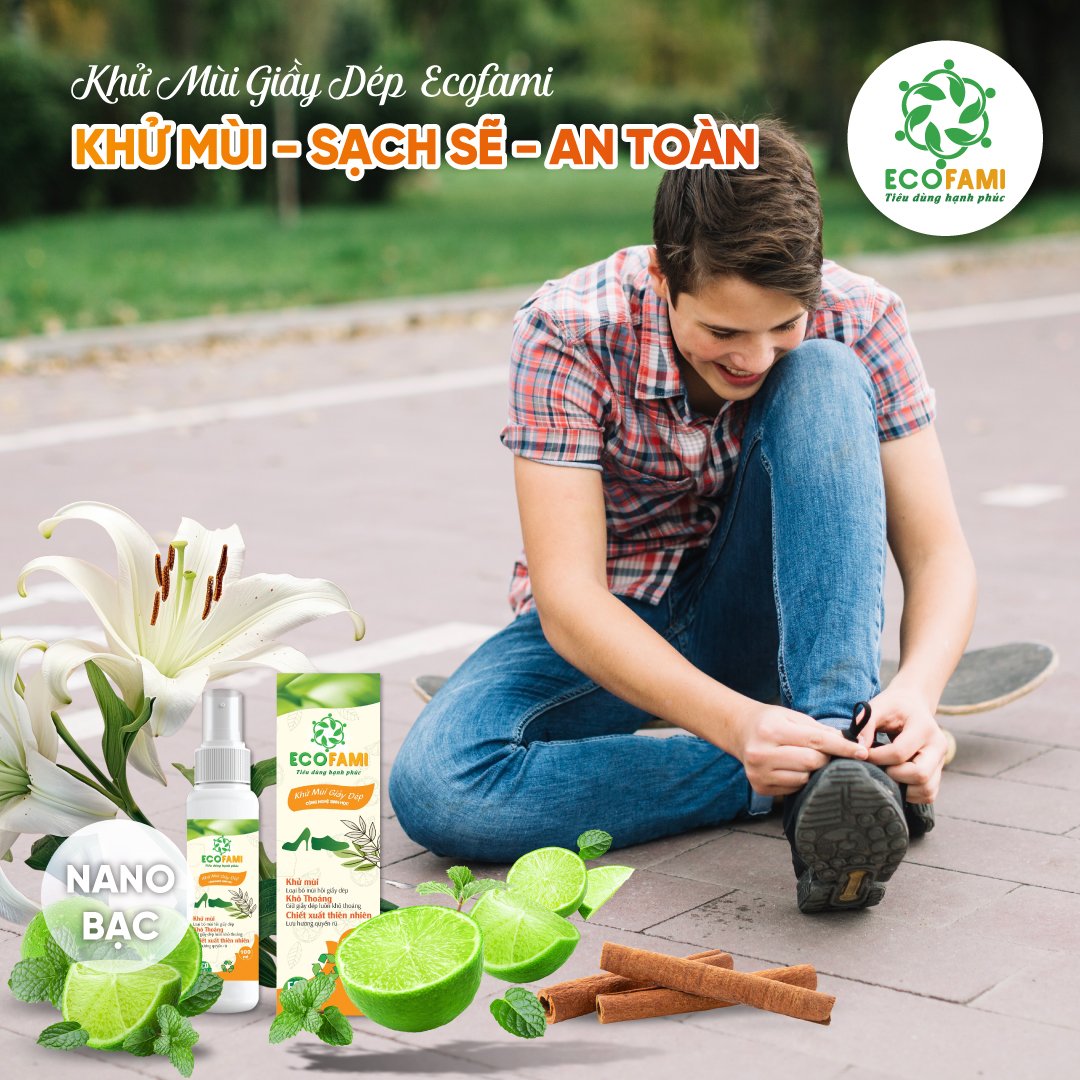 (Qùa tặng 6 tặng 1)Khử mùi giầy dép Ecofami