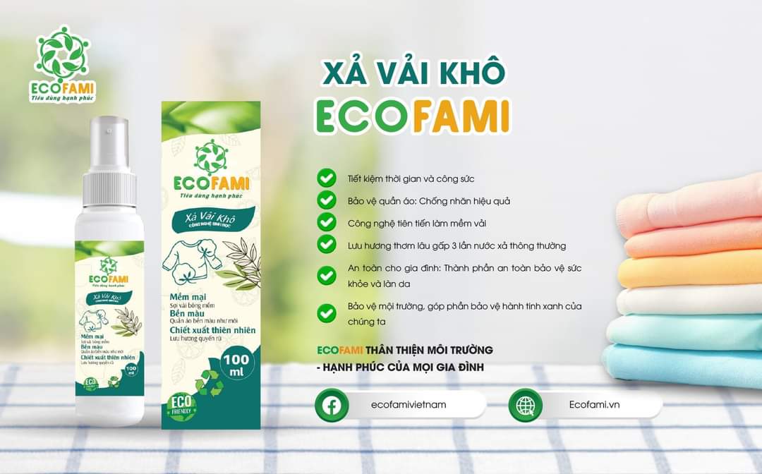 (Qùa tặng 6 tặng 1) Xả vải khô Ecofami