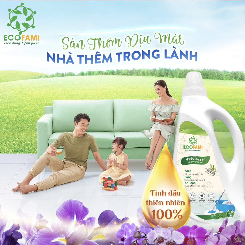 (Qùa tặng 6 tặng 1) Nước lau sàn Ecofami ( Can 1kg)
