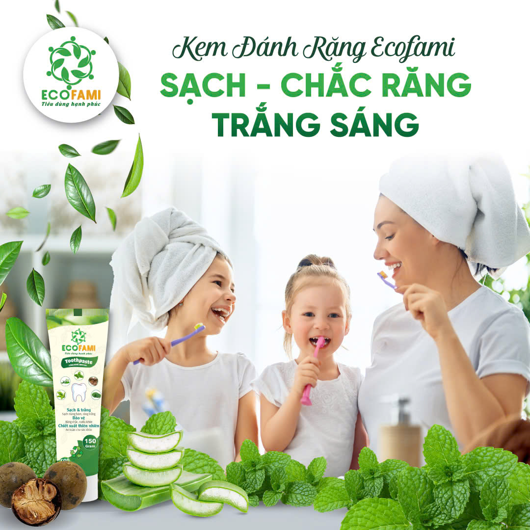 (Qùa tặng 6 tặng 1) Kem đánh răng Ecofami 150gr