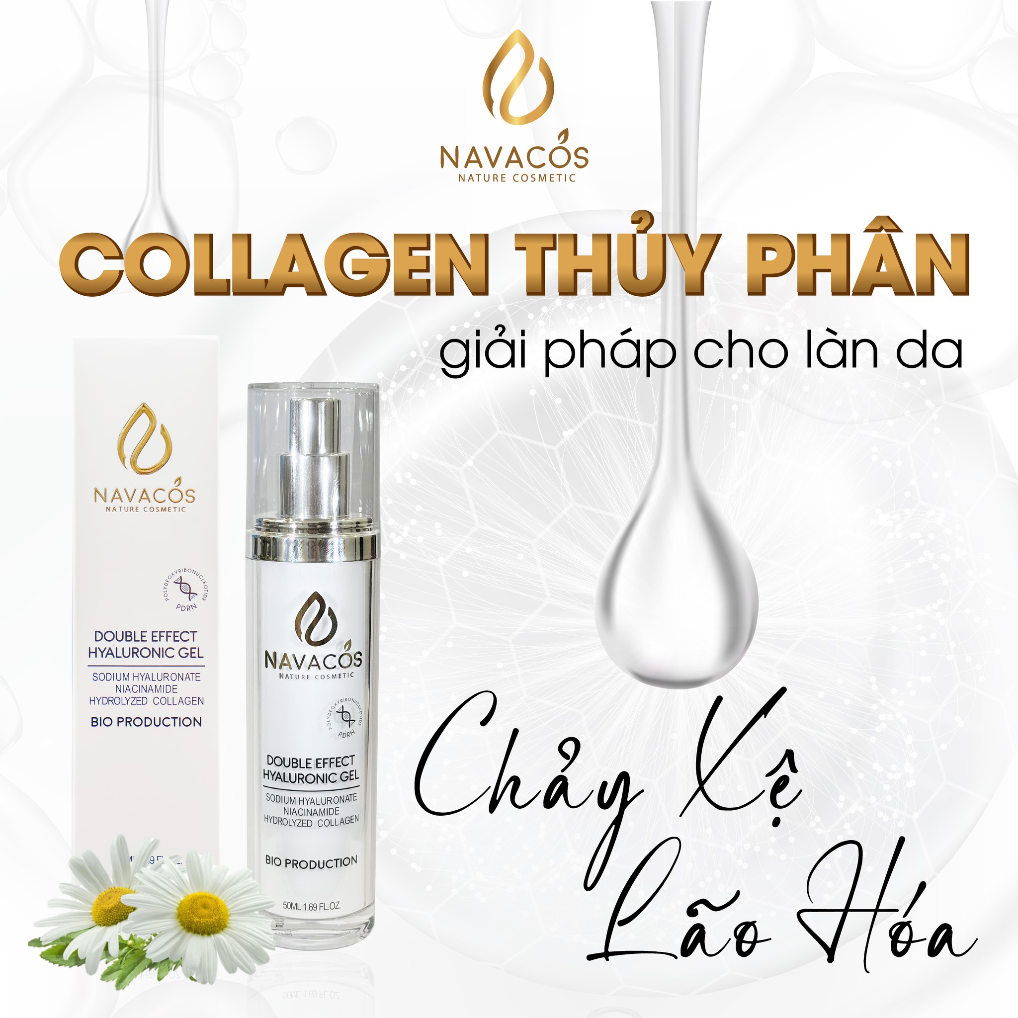 (Qùa tặng 6 tặng 1) Gel Thần HA Dưỡng Ẩm, Khóa ẩm - Navacos